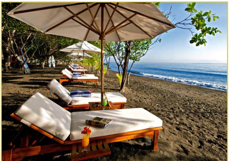 Beachfront leisure area